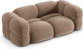 Divano marrone con rivestimento in velluto 210 cm Loretto – Cosmopolitan Design