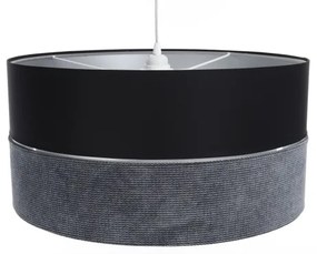 Lampadario a sospensione con filo TWIST 1xE27/60W/230V nero/grigio/argento