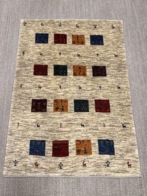 Loribaft Tappeto persiano 100 x 150 Beige (Iran) Annodato A Mano