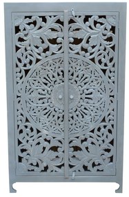 Armadio in legno di mango grigio chiaro 165x40 cm Kalita - Støraa