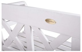 Panchina da giardino in legno bianco Vancouver - Garden Pleasure