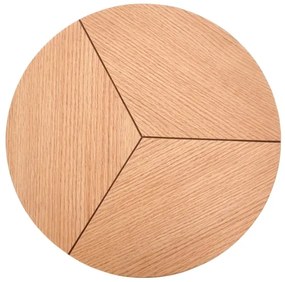 Tavolino CARIDA 49x45 cm nero/quercia