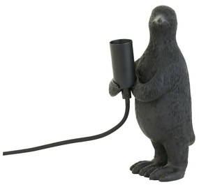 Lampada da tavolo nero opaco (altezza 24 cm) Penguin - Light &amp; Living
