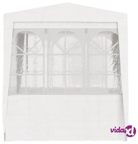 vidaXL Gazebo Professionale con Pareti 2x2 m Bianco 90 g/m²
