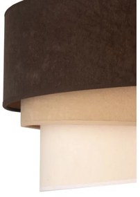 Duolla - Plafoniera DEVON 1xE27/40W/230V diametro 45 cm marrone/beige