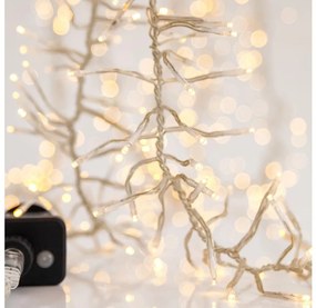 Catena luminosa natalizia LED da esterno CLUSTER, 768 LED, 8 funzioni, 10 m, IP44, bianco caldo