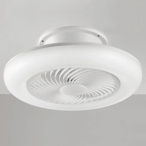 Ventilatore da soffitto Aliseo bianco, Ø 55 cm, CCT, INTEC IP20