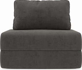 Rift poltrona letto con materasso alto 22 cm e memory foam - schienale mobile e tessuto smacchiabile T31