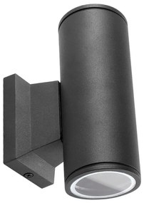 Aigostar - Applique da esterno 2xGU10/230V nero IP65 arrotondato