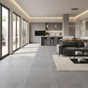 Pavimento 60x120 Cm In Gres Porcellanato Finitura Matt Cementi Grigio