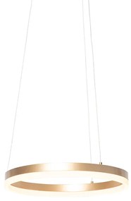 Lampada a sospensione oro 40 cm con LED 3 gradini dimmerabile - ANELLO