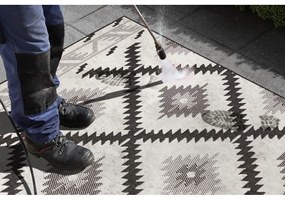 Tappeto da esterno nero e crema , 290 x 200 cm Malibu - NORTHRUGS