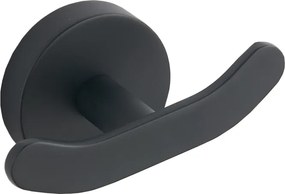 Mexen Loft doppio gancio per asciugamani, nero - 7012635-70