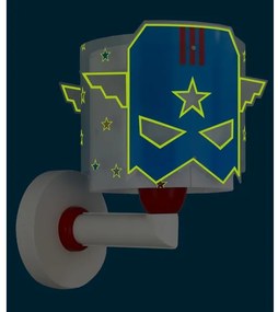 Dalber 61819 - Applique per bambini BLU HERO 1xE27/15W/230V