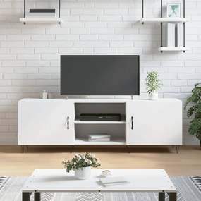 Mobile porta tv bianco 150x30x50 cm in legno multistrato