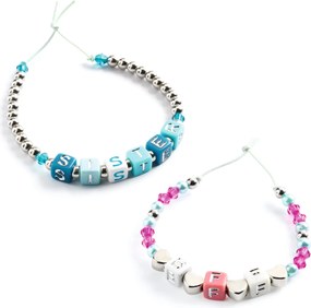 Set creativo con perle - Alfabeto con effetti argentati