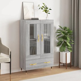 Credenza Grigio Sonoma 69,5x31x115 Cm İn Legno Multistrato /