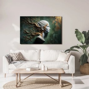 Quadro su tela – Dea serena con i rami della vita
