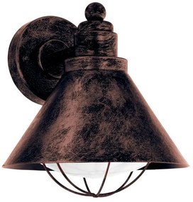 Applique rustico da esterno Barrosela ruggine IP44 1X E27 EGLO