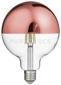 Gla302r- lampadina attacco e27 globo vetro specchiato rame 12,5cm 2...
