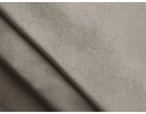 Letto matrimoniale imbottito grigio tortora in velluto con contenitore con rete inclusa 140x200 cm Hiko – Makamii