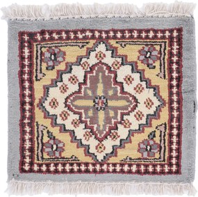 Agra Tappeto orientale 30 x 30 (Indian) Annodato A Mano