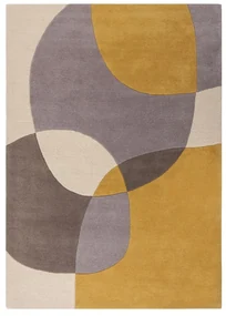 Tappeto in lana arancione/beige 160x230 cm Glow - Flair Rugs