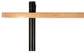 Scaffale in acciaio nero Sole, 80 x 83,5 cm - Leitmotiv