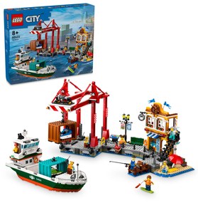 Porto e nave merci Lego City