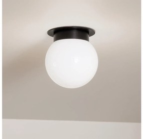 Kichler KL-ALBERS-F-G-BK - Plafoniera ALBERS 1x E27/40W/230V, Ø 20,3 cm, nero