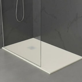 Piatto doccia 80x170 in marmoresina effetto pietra beige riducibile Ten