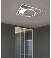 Plafoniera da Interno a Led in Metallo Nickel Opaco