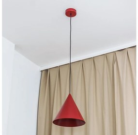 Lampada a sospensione con cavo ETNA II 1xE27/15W/230V diam. 25 cm rossa