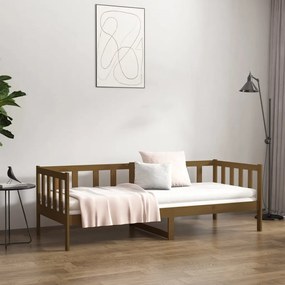 Dormeuse miele 80x200 cm in legno massello di pino