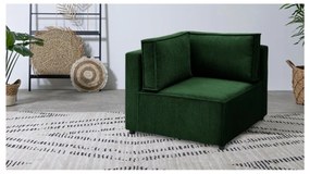 Modulo divano in velluto a coste verde variabile Nihad modular - Bobochic Paris