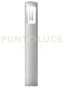 Ges481- paletto grigio metallizzato 1 luce attacco gx53 ip54 h.80cm