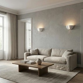 Applique da Parete G9 CONFINE in Gesso Pitturabile