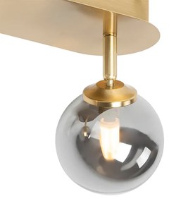 Faretto oro 2 luci orientabile con vetro fumé - ATHENAS