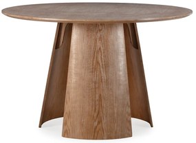 Tavolo da pranzo rotondo con effetto rovere ø 120 cm Zuri – MOME