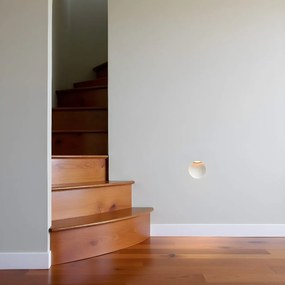 Segnapasso Quadrato da Incasso in Gesso Pitturabile GU10