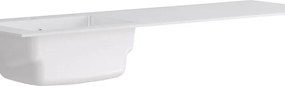 Lavatoio per bucato in resina bianco L 176 x P 51.5 x Sp 176 cm da interno ed esterno