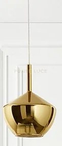 Vetro 1 luce attacco e27 oro specchiato rain d.20cm rosone acquis...