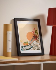 Kave Home - Cornice per foto Neale in legno finitura scura 21 x 28 cm