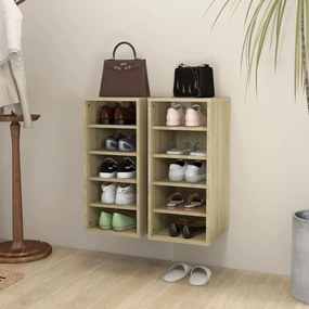 Scarpiere 2 Pz Rovere Sonoma 31,5x35x70 Cm İn Truciolato /