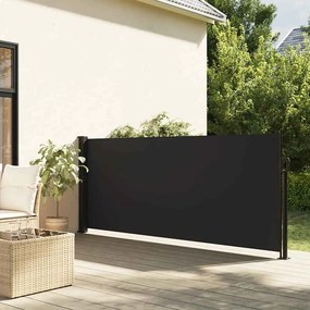 Tenda Da Sole Laterale Retrattile Nera 100x300 Cm /