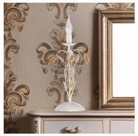 ONLI - Lampada da tavolo COLLANA 1xE14/6W/230V 40 cm bianco