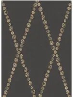 Cole & Son Carta da parati Cammei - Gold on Charcoal