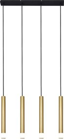 Zuma Line P241125804GD - Lampadario a sospensione con cavo VELIC 4xG9/5W/230V dorato