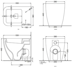 Cielo Shui wc a pavimento filo muro con scarico trasformabile a terra senza sedile in ceramica bianco lucido