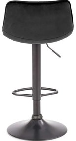 Sgabello bar 106x43 cm nero